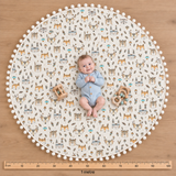 Woodland Critters Tummy Play Time Rug