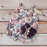 Laura Floral Cotton Knit Romper