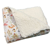 Forrest Critters Snugly Sherpa Fleece Rug