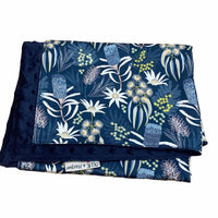 Moonlit Flora Nappy Clutch Blanket Bib Set