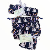 Kangaroos Newborn Baby Gift Set with Matching Snuggle Blanket Bib /Burp Set and Waterproof Tote Bag