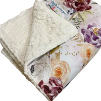 Anne Floral Snuggling Sherpa Rug