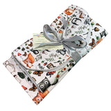 Chester Woodland Critters Nappy Wallet Blanket Bib Set