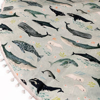 Whale Tales Thick 350gm Wadding Play Time Mat