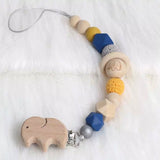 Beachwood and BPA Free Silicone Teething Pacifier Chain