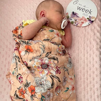 Lillies Bamboo Cotton Swaddle Wrap