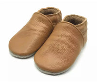 Genuine Leather Natural Tan Moccasin