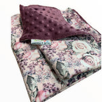 Lilly Floral Prelaminated Minky Waterproof Snuggle Blankets