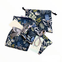 Moonlit Flora Waterproof Nappy Tote Bag Snuggle Blanket Bib Burp Set
