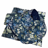 Moonlit Flora Nappy Clutch Blanket Bib Set