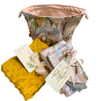 Gumnut Babies Waterproof Nappy Tote Bag Changing Mat Bib Burp Set