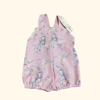 Bunnies and Bouquets Pink Rompers