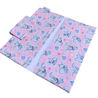 Little Circus Elephant Nappy Clutch Snuggle Blankets and Bib Set