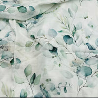 Eucalypts Premium Digital Print Bamboo Cotton Swaddle Wrap