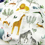 Safari Animals Bamboo Swaddling Wraps