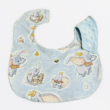 Flying Elephant Nappy Wallet Snuggle Blanket Bib Newborn Gift Set -Blue