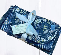 Moonlit Flora Nappy Clutch Blanket Bib Set