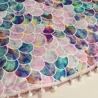 Mermaid Scales Thick 350gm Wadding Play Time Mat