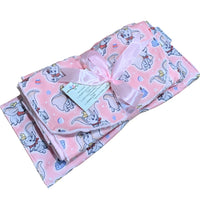 Little Circus Elephant Nappy Clutch Snuggle Blankets and Bib Set