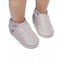 Genuine Leather Grey Moccasin - Super soft and flexible